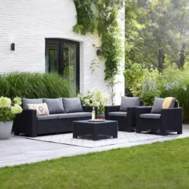 California 2er Sofa Graphit – Outdoor Loungesofa