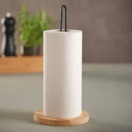 Schou Küchenrollenhalter Bambus & Metall, freistehend