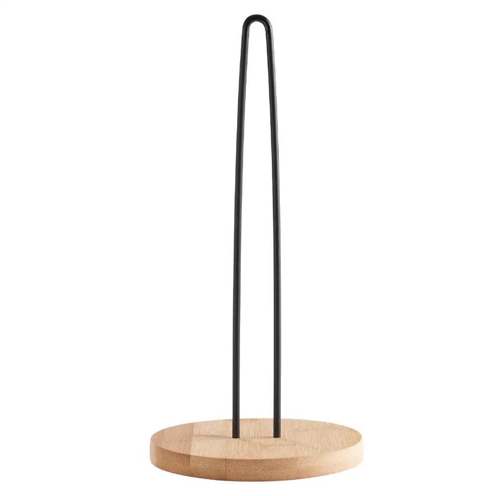 Küchenrollenhalter Bambus & Metall, freistehend