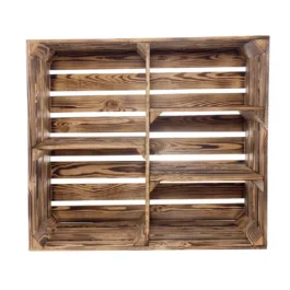 Harassen Regal Vintage geflammt, 77 x 68 cm
