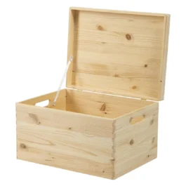 Aufbewahrungsbox Holz mit Deckel, 30 x 23 x 40 cm