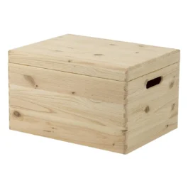 Aufbewahrungsbox Holz mit Deckel, 30 x 23 x 40 cm
